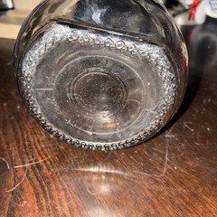 Vintage Paul Masson Since 1852 Embossed Glass Milk Bottle Carafe Decanter 10”