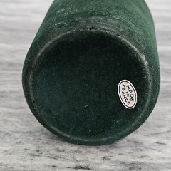 VTG French « Liqueur de L&rsquo;Armee Rouge » Bottle Flock w/ Soldier Wood Head Stopper