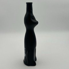 2017 Rheinhessen Moselland Wine Bottle Happy Cat Black Matte Empty 13&Prime; Germany