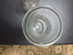 Vintage Paul Masson 2 Glass Carafes Embossed Since 1952 Size 9-10&Prime;