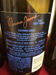 3 EMPTY Vintage Marilyn Monroe Norma Jeane Young Merlot Empty Wine Bottles