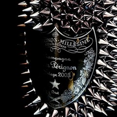 Dom Perignon Studs Decoration Empty Bottle David Lynch Color Gunmetal Togemand