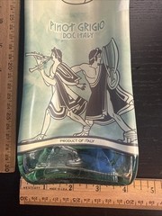 Glass Wine Bottle Wall Art – Candoni Pinot Grigio – 12&Prime;x4.”