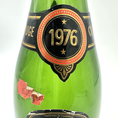 GH Mumm Cordon Rouge Champagne Bottle 1976 Reims France Empty Vintage Display