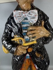 Vintage 1979 Angelo Bardi Italian Ceramic Clown Wine Bottle Decanter RARE 16”