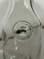 Clear Glass Bottle 1/2 Liter VNC Embossed Collectible