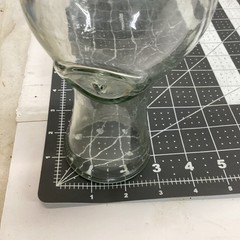 Paul Masson Since 1852 Embossed Glass Milk Bottle Carafe Decanter Vintage