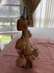 Vintage Made In France Wine Bottle With 8 Cups. # 32