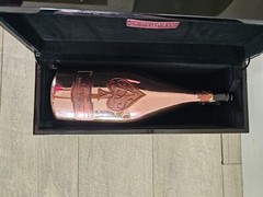Empty Magnum Ace of Spades bottle , 1.5 Lt Rose Pink Color Armand De Brignac Box
