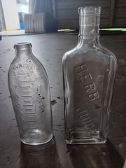 Lot Of 18 Vintage Glass Bottles SEE PICS