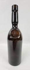 Vtg Wine Bottle Dark Olive Amber Embossed 4GCS Seal