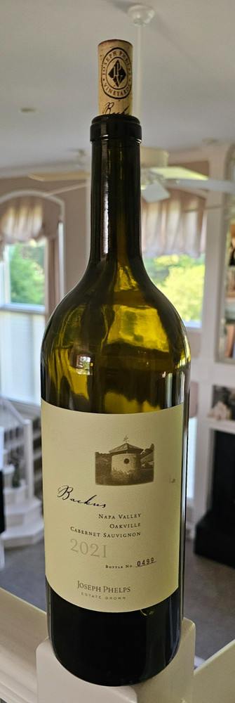 Joseph Phelps Backus Cabernet Sauvignon 2021 NapaValley Empty Bottle W/Cork 1.5L