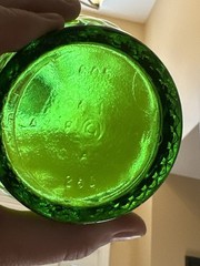 Vintage 1970s Gallo Flavor Guard Glass 4/5 Qt Green Wine Bottle Grapes