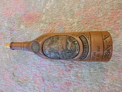 Kindzmarauli Georgian Ceramic Clay Red Wine Bottle 3D Design