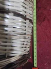 RARE RETSINA GREEK WINE EMPTY CLEAR GLASS DISPLAY BOTTLE WICKER COVER 37 cm tall