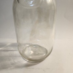 Vintage Paul Masson 9 3/4 Clear Glass Wine Carafe Since 1852 Decanter Pitcher