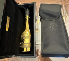 Ace of Spades Gold Armand De Brignac Champagne EMPTY Bottle With Box & Sleeve
