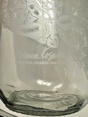 1990 Paul Masson Vineyards Norman Kosarin Glass Wine Carafe Daffodils Flowers
