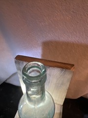 Kick Up Bottom Aqua Bottle Pre 1920s