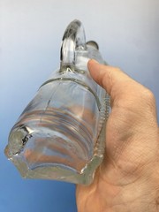 Vintage 1960&rsquo;s London (Ontario) Canada Winery Glass Bottle In Basket with Cap