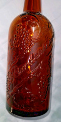 Vtg 10.75&Prime; Bardenheier&rsquo;s (St Louis MO) brown glass quart wine bottle (EMPTY)