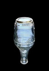 Antique 1933 Owens-Illinois Glass Co Liquor Wine Decanter Embossed Grapes Leaf