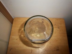 Clear Glass Wine Carafe 11.5&Prime; Vtg Paul Masson Since 1852, building on front