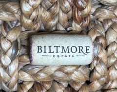 BILTMORE ESTATE Asheville NC Etched Green Wine Bottle & Cork-12 In. Tall-EMPTY