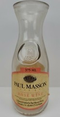 No Lid California Rose Wine Paul Masson Rare Premium Wine Bottle Label Vintage