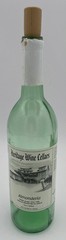 Lot of 4 Empty 750ml Wine Bottles Heritage Wine Cellars Colored Glass w/Corks