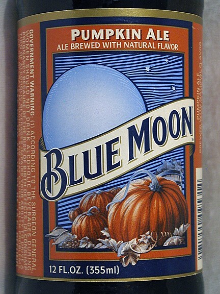 Blue Moon Pumpkin Ale, Denver, CO Near Mint, Empty Bottle, Original Cap