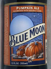 Blue Moon Pumpkin Ale, Denver, CO Near Mint, Empty Bottle, Original Cap