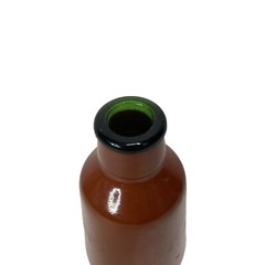 Vintage J.M. DA Fonseca Portugal Brown Painted 6&Prime; Glass Bottle empty