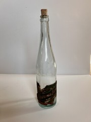 Vintage California Blair Antique Glass Wine Bottle 24 Oz , 13”