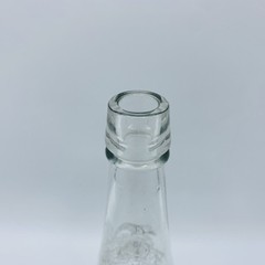 Garrett & Co Virginia Dare Wine Bottle New York Clear Glass 2/5 Pint Embossed