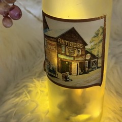 wine Glass Craft bottle With Lights