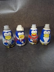Suntory Beer Penguin Vintage Empty Bottle 4 SET