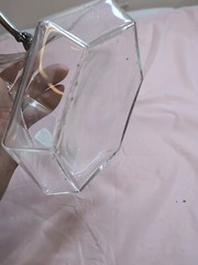 20th Century Handblown Glass & Pewter Carafe by Jean Goardere Wine Grape Handle