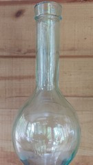 ITALIAN ART GLASS WINE BOTTLE DECORATION 22&Prime;H X 4-3/4&Prime; DIA. MARKED SVE A 3LT