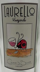 Lot of 2 Empty 750ml Wine Bottles Laurello Vineyards Connie&rsquo;s Blush & Clear Glas