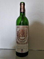 Vintage1989 Chateau Baron Pichon Longueville empty glass Wine Bottle no cork