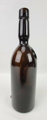 Vtg Wine Bottle Dark Olive Amber Embossed 4GCS Seal