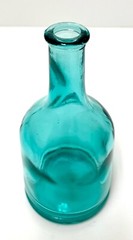 Small Aqua Green Wine Jug Shaped Decorative Bottle