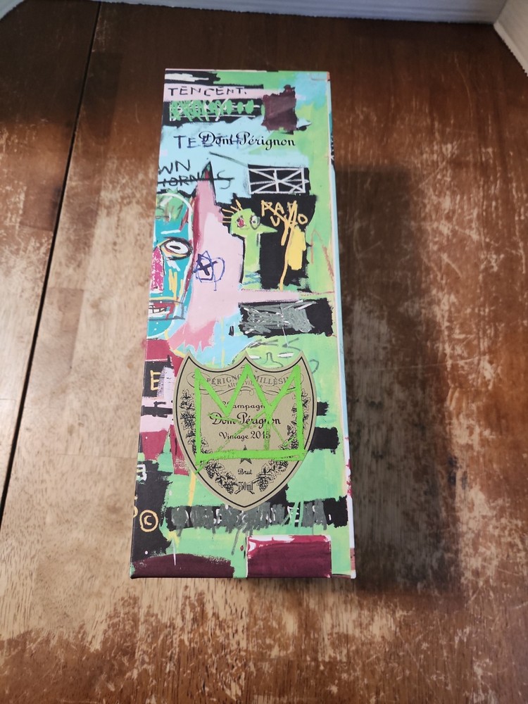 Dom Perignon Jean-Michel Basquiat 2015 Empty Gift Box Champagne Display Case