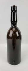 Vtg Wine Bottle Dark Olive Amber Embossed 4GCS Seal