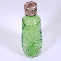 Vintage E & J GALLO RIPPLE Wine Green Flavor Guard ⅘ Pint GLASS BOTTLE