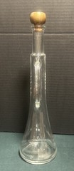 Vintage Pyramid Winery ? Trumpet Horn Shaped Clear Glass Decanter 14” Tall