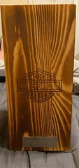 Harley Davidson 36oz Whiskey Classic Decanter w/ Original Wood Box NEW