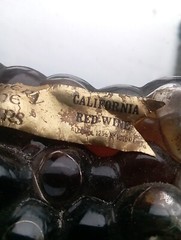 Vintage Grape Shaped Wine Bottle The Cannery Vineyards San Francisco California