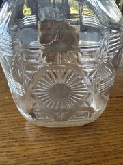 SALE!!Vintage Manischewitz Half Gallon Sweet Grape Clear Wine Bottle-no Cap(B50)